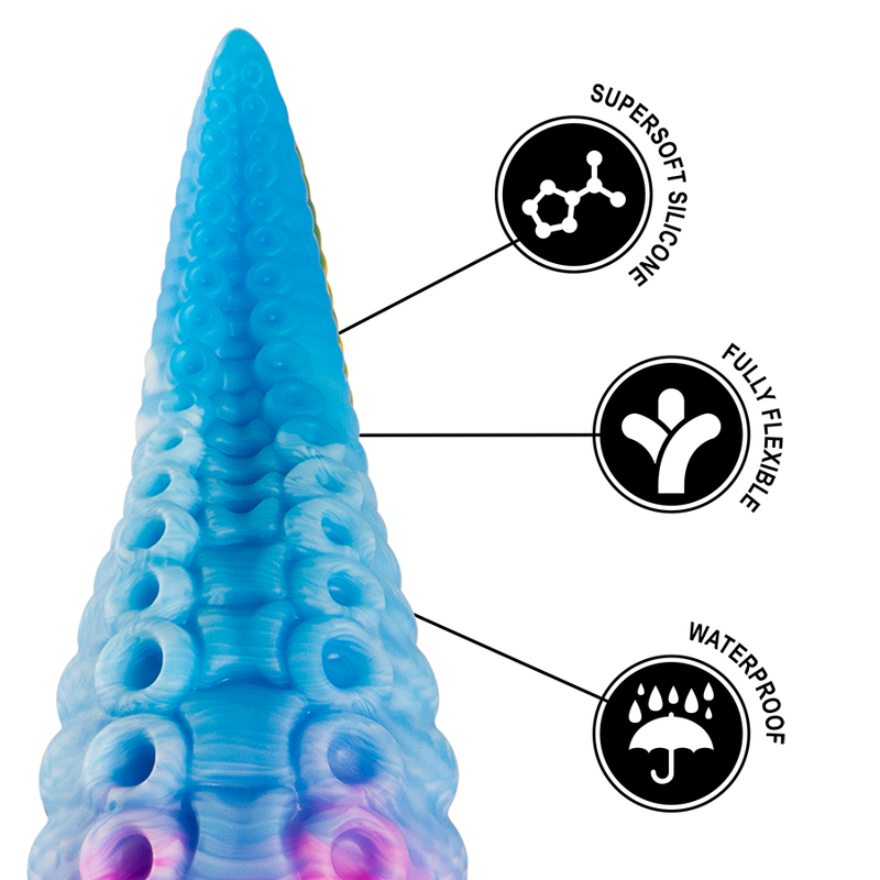 Epic - Phorcys Blue Tentacle Dildo Small Size — Blue