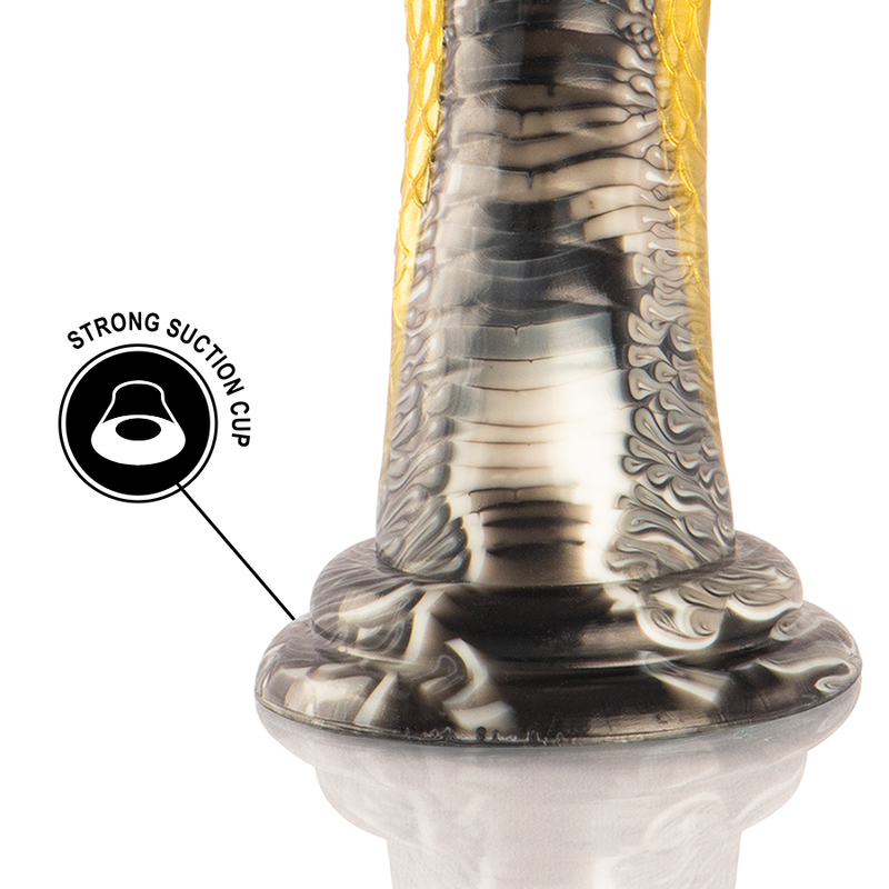 Epic - Drakon Dildo Yellow Cobra — Gold