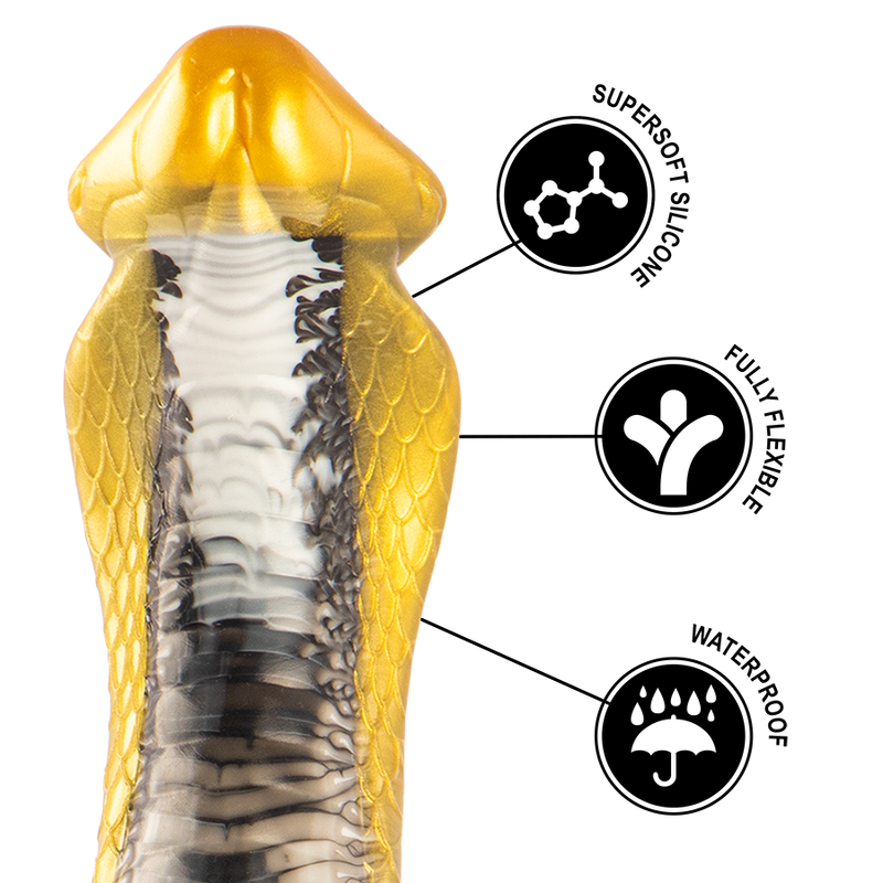 Epic - Drakon Dildo Yellow Cobra — Gold
