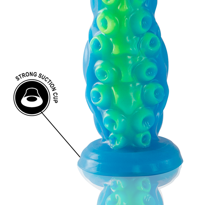 Epic - Scylla Fluorescent Thin Tentacle Dildo Small Size — Green