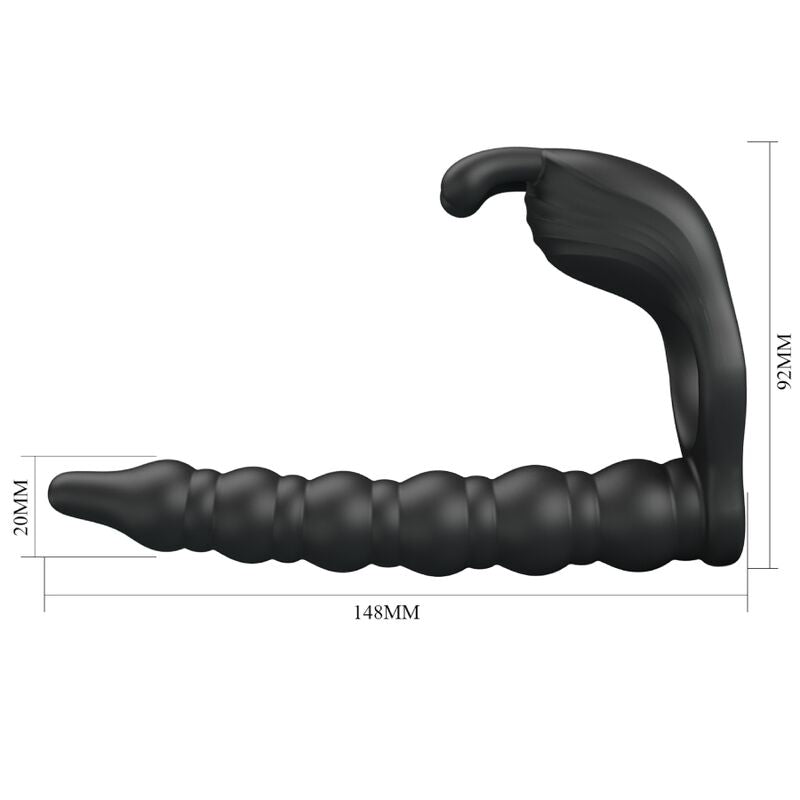 Pretty Love Blackney Penis - Ring With Black Vibrator Plug