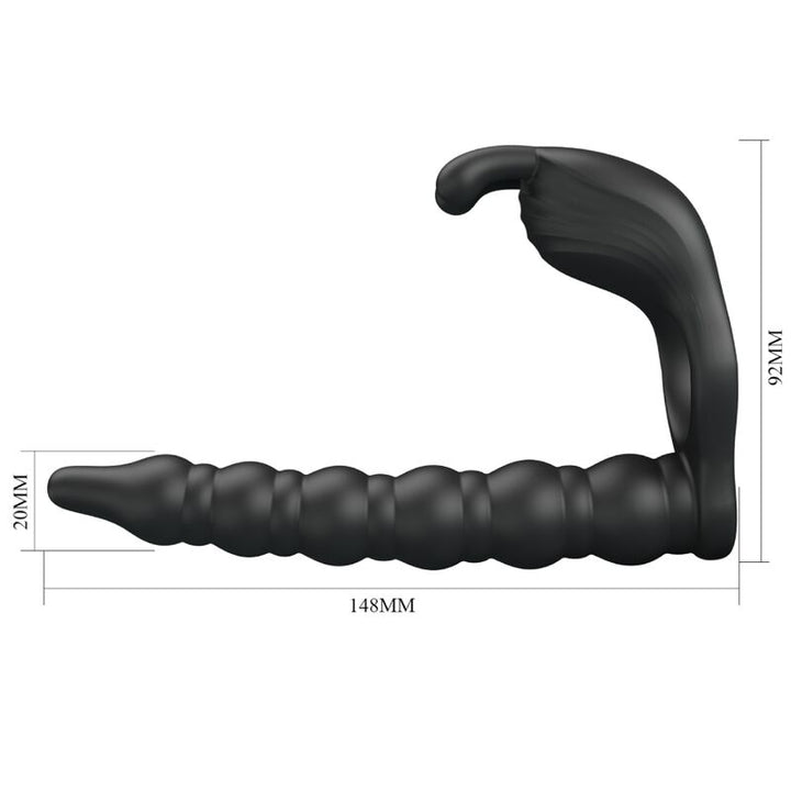 Pretty Love Blackney Penis - Ring With Black Vibrator Plug