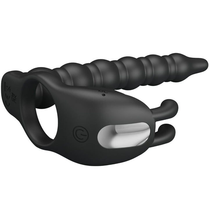 Pretty Love Blackney Penis - Ring With Black Vibrator Plug