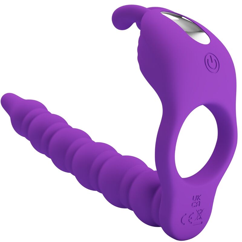 Pretty Love Blackney Penisring mit Lila Vibrator-Plug