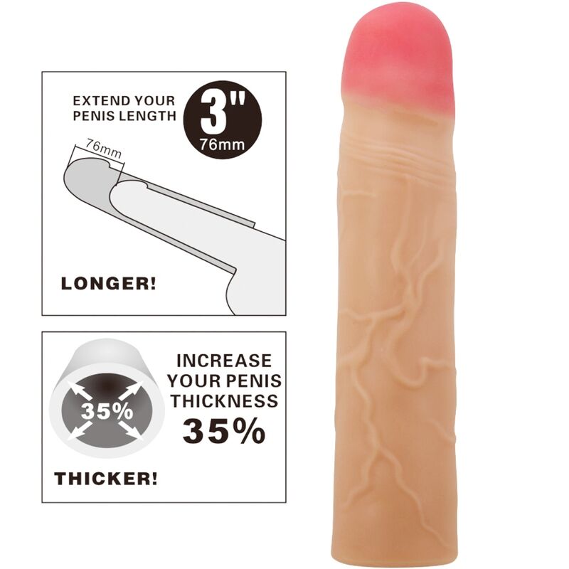 Pretty Love Kylian Penis - Extender Cover Flesh