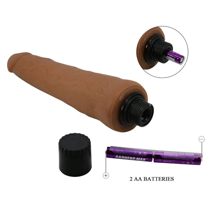 Pretty Love Alfredo Realistic Vibrator — Brown