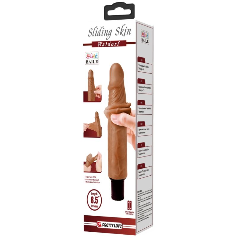 Pretty Love Waldorf Realistic Vibrator — Brown