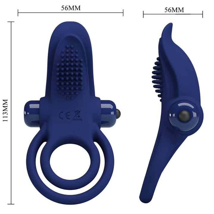 Pretty Love Bronson - Double Ring With Vibration Blue