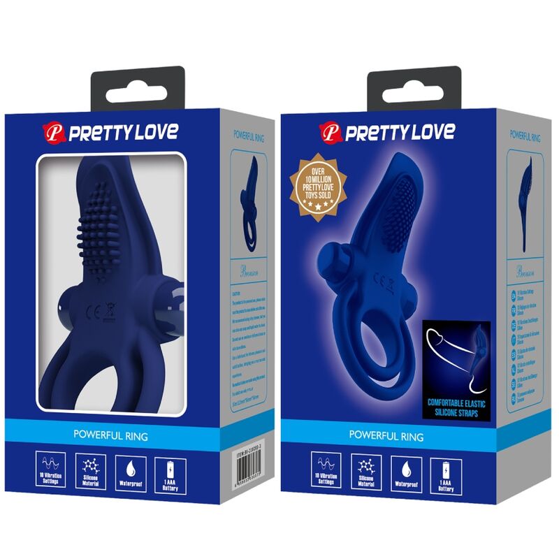 Pretty Love Bronson - Double Ring With Vibration Blue