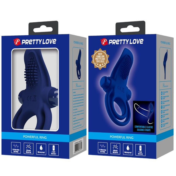 Pretty Love Bronson - Double Ring With Vibration Blue