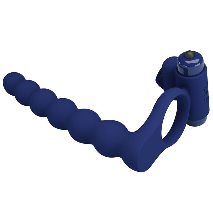 Pretty Love Ajmal - Vibrating Ring With Plug Blue