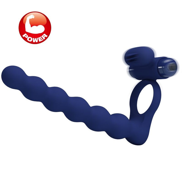 Pretty Love Ajmal - Vibrating Ring With Plug Blue