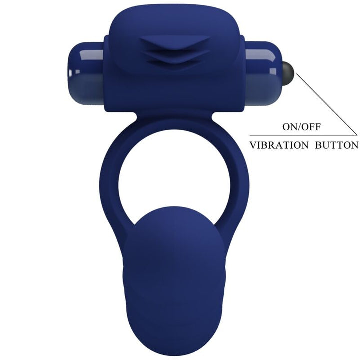 Pretty Love Ajmal - Vibrating Ring With Plug Blue