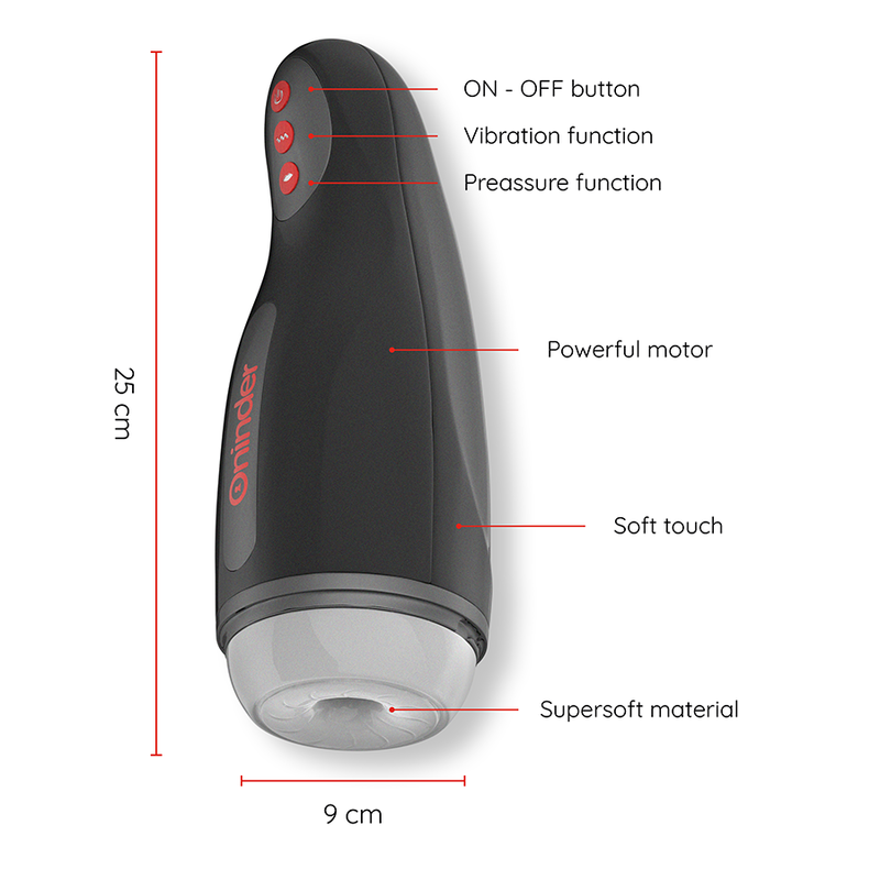 Oninder - Seoul Rechargeable Male Masturbator 10 Speed Free