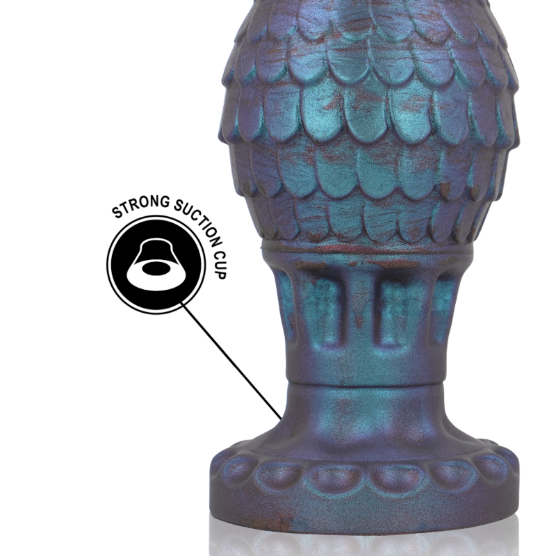 Vrakos Dragon Egg Anal Plug Size S — Blue silicone