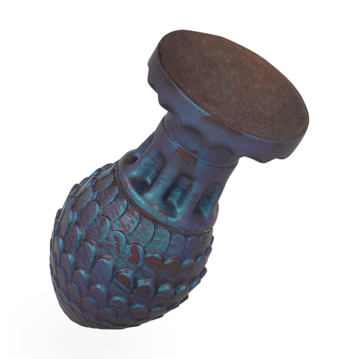 Vrakos Dragon Egg Anal Plug Size M — Blue silicone