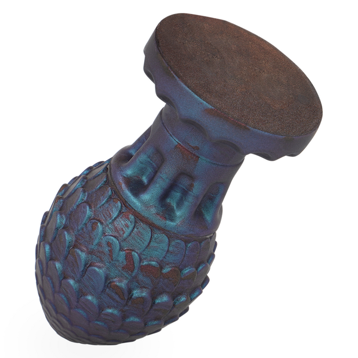 Vrakos Dragon Egg Anal Plug Size L — Blue silicone