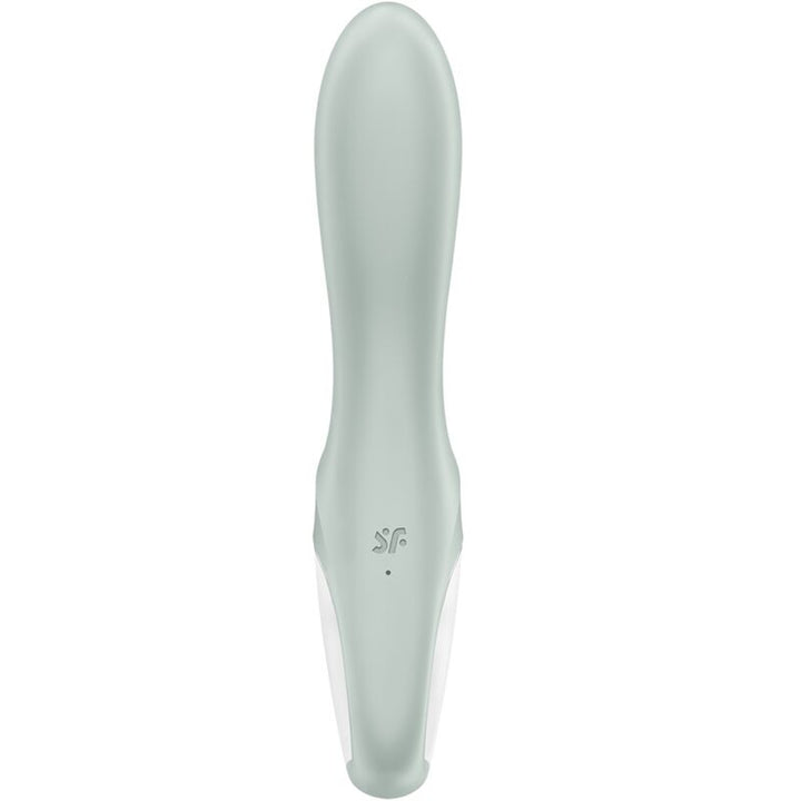 Satisfyer Air - Pump Booty 3 Inflatable Anal Vibrator — Green silicone