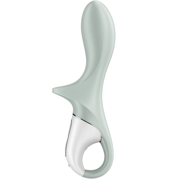 Satisfyer Air - Pump Booty 3 Inflatable Anal Vibrator — Green silicone