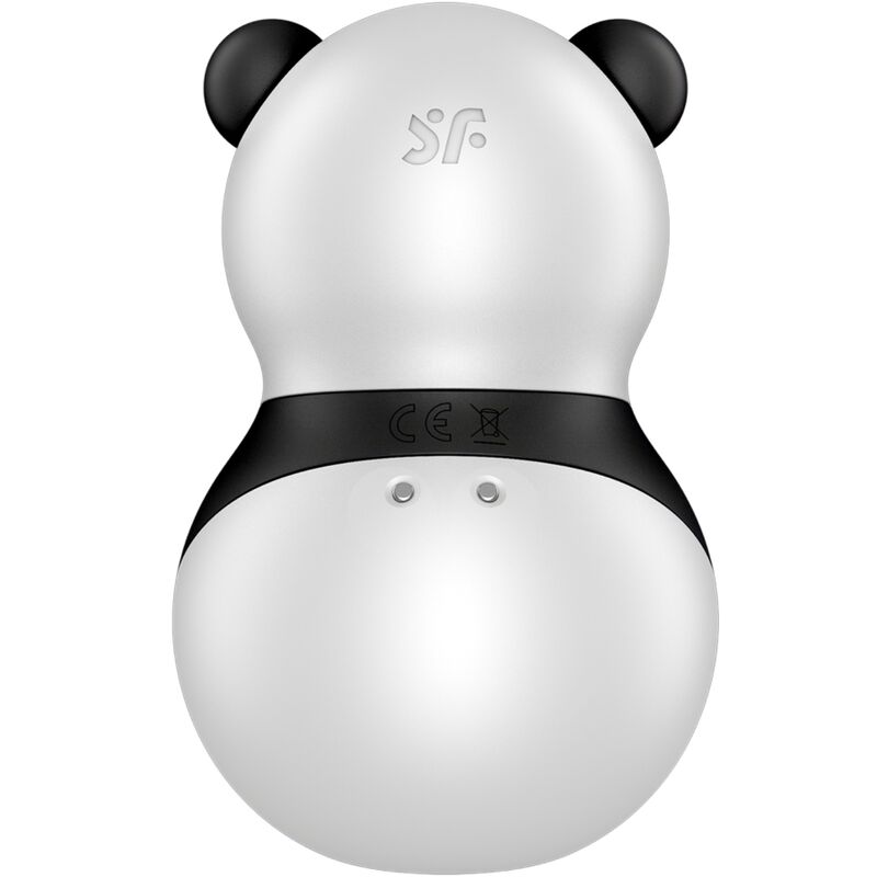 SATISFYER - POCKET PANDA STIMULATOR &amp; VIBRATOR BLACK AND WHITE