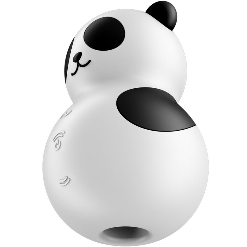 SATISFYER - POCKET PANDA STIMULATOR &amp; VIBRATOR BLACK AND WHITE