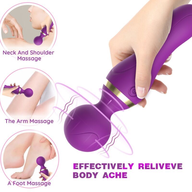 ARMONY - FREEZA MASSAGER &amp; VIBRATOR SUPER FLEXIBLE HEAD PURPLE
