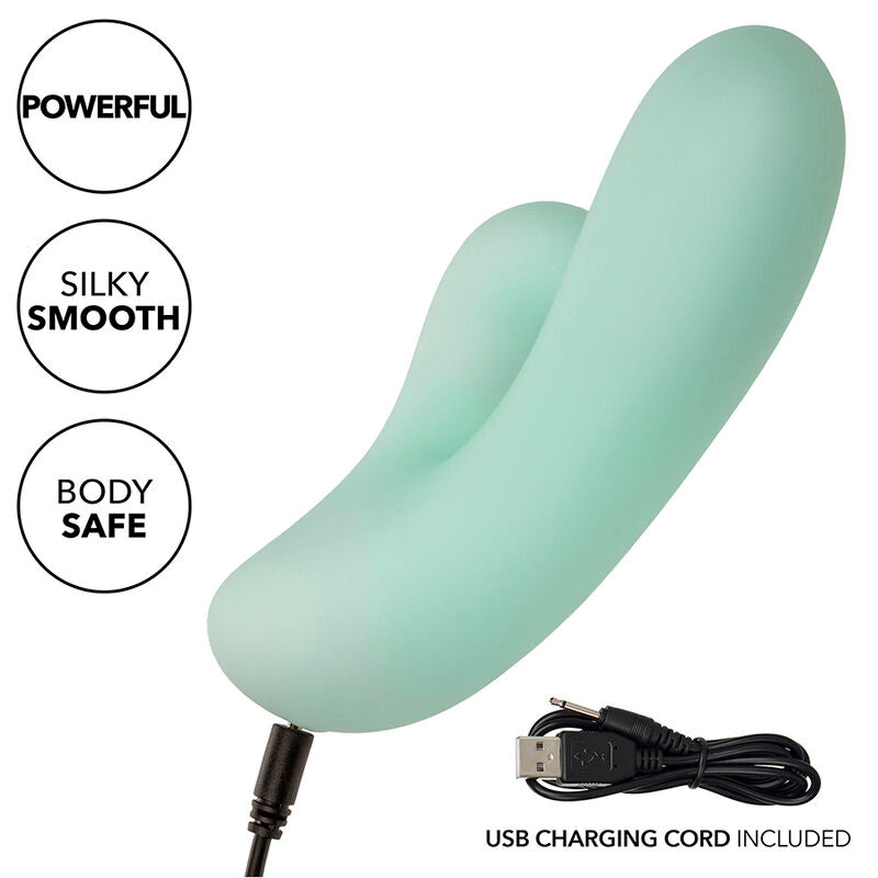 CALEXOTICS - PACIFICA FIJI VIBRATOR &amp; ESTIMULATOR G SPOT 10 VIBRATIONS AQUA