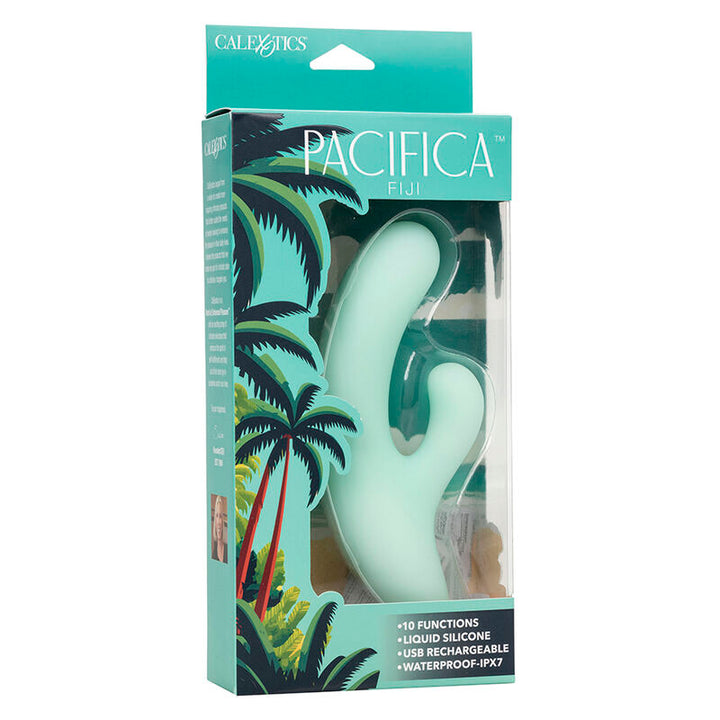 CALEXOTICS - PACIFICA FIJI VIBRATOR &amp; ESTIMULATOR G SPOT 10 VIBRATIONS AQUA