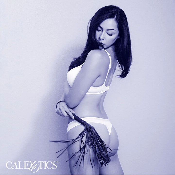 CALEXOTICS - NOCTURNAL FLOGGER LEATHER BLACK