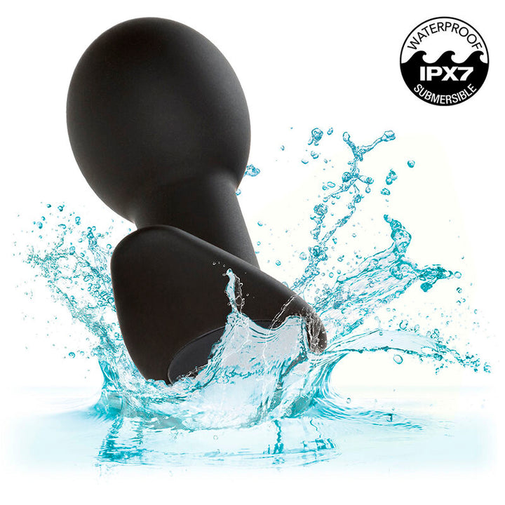 Rock Bottom Anal Plug 10 Vibrations Silicone — Black