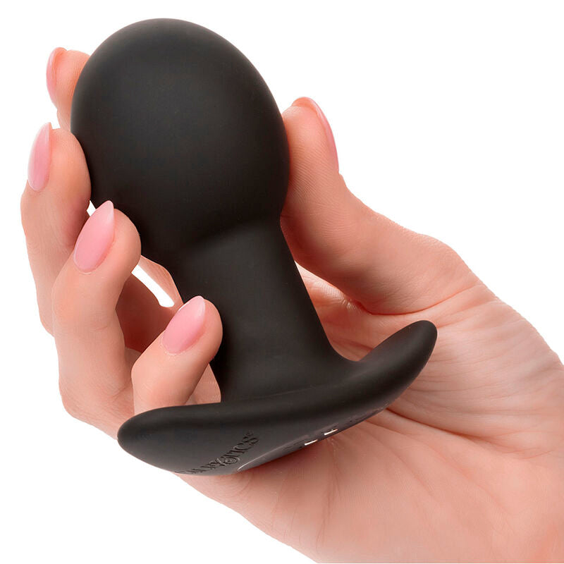 Rock Bottom Anal Plug 10 Vibrations Silicone — Black