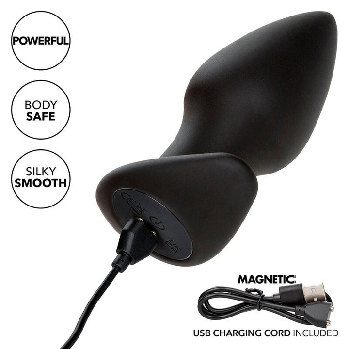Rock Bottom Perfect Anal Plug 10 Vibrations — Black