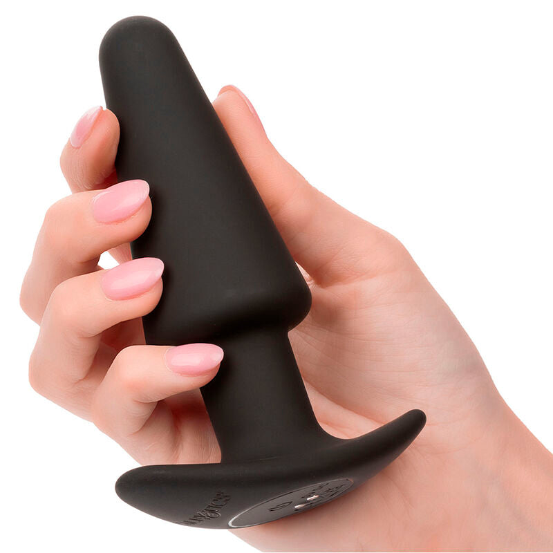 Rock Bottom Tapered Anal Plug 10 Vibraciones — Black