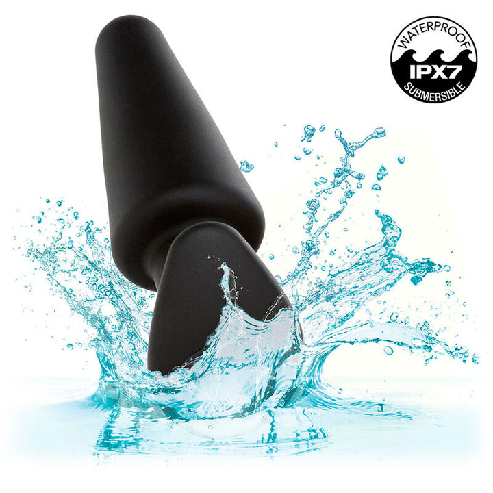 Rock Bottom Tapered Anal Plug 10 Vibraciones — Black