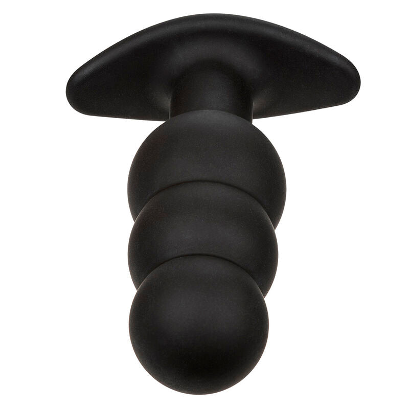 Rock Bottom Beaded Anal Plug 10 Vibrations — Black