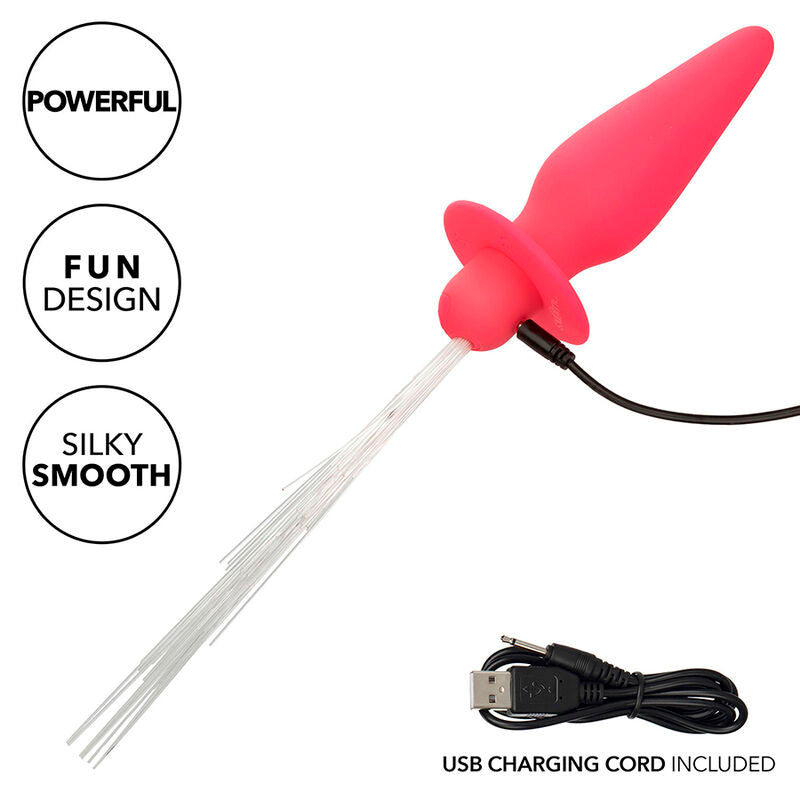 Southern Lights Light Up Anal Plug 10 Vibrations — Pink