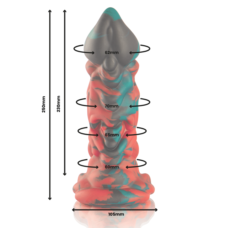 Phobos Dildo Child Of Love And Delight Large Size — Multicolor silicone