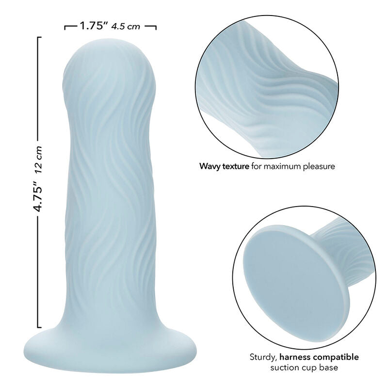 Wave Rider Foam Anal Plug Blue — Blue