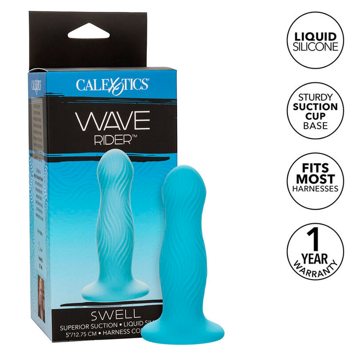 Wave Rider Swell Anal Plug Blue — Blue