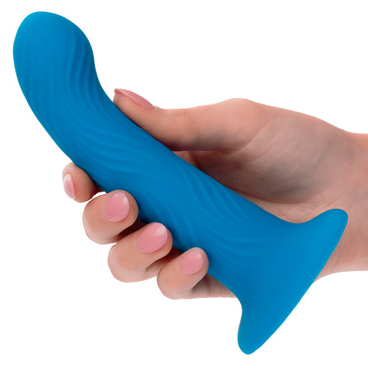 Wave Rider Ripple Anal Plug Blue — Blue