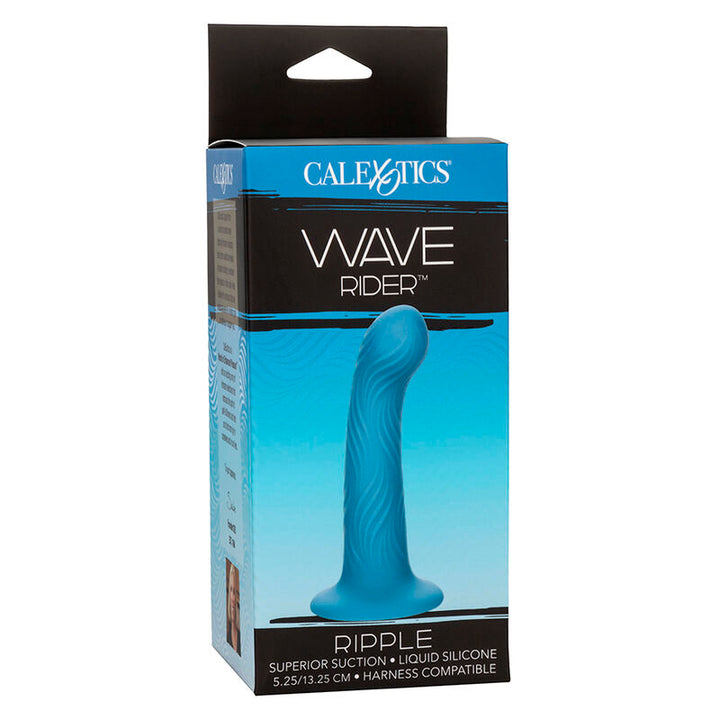 Wave Rider Ripple Anal Plug Blue — Blue