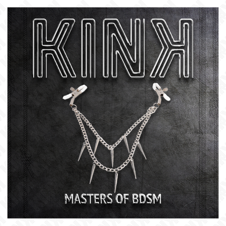 KINK - NIPPLE CLAMPS WITH SPIKES CHAINS 30 CM