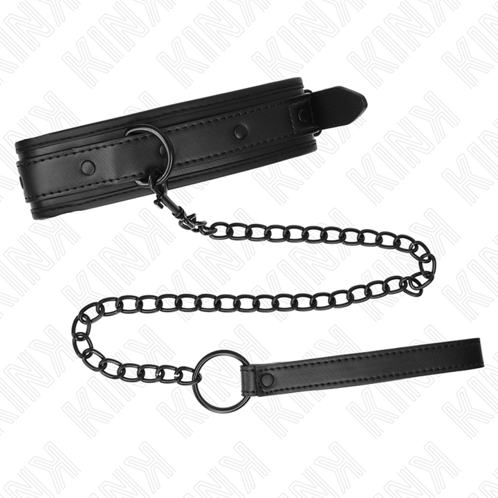 Kink Neoprene Bondage Collar - Model 2 With Belt 78 CM