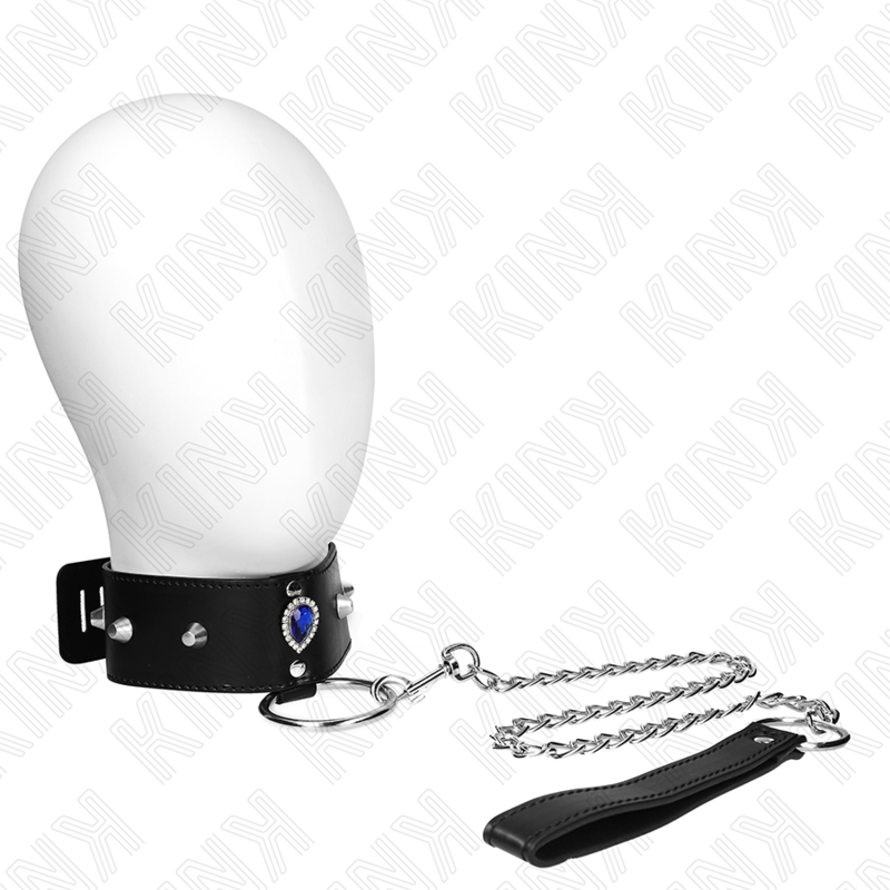 Kink Necklace 65 CM - With Strap With Blue Diamonds Adjustable