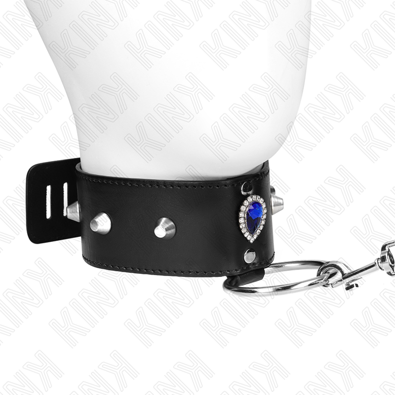 Kink Necklace 65 CM - With Strap With Blue Diamonds Adjustable