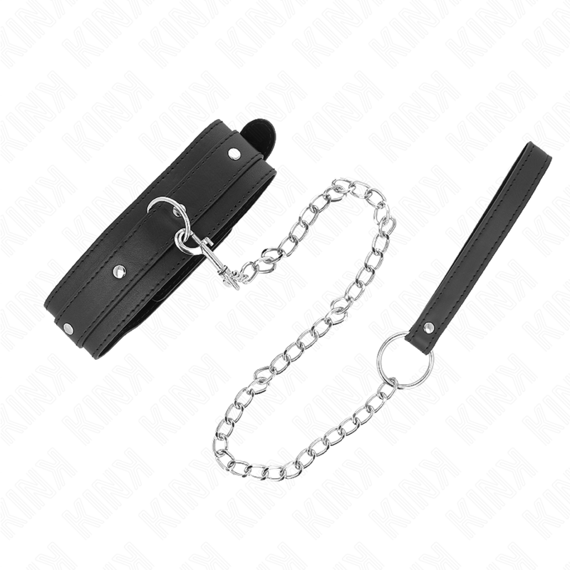 Kink Necklace With Leash - 65 CM 1 Ring Adjustable 38-49 CM X