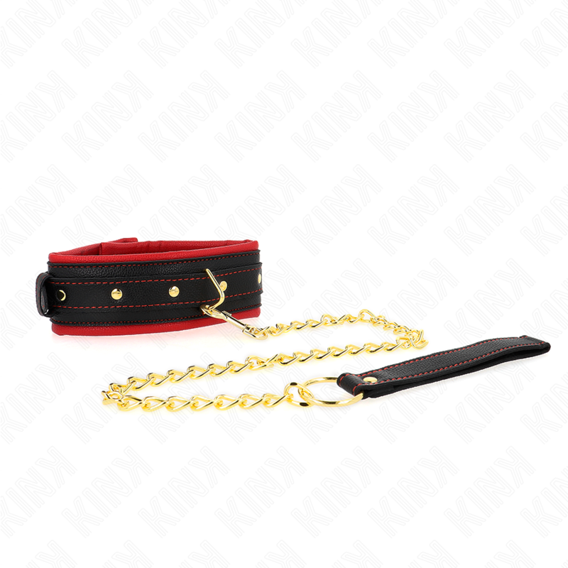 Kink Collar With Plain - Fabric Leash Adjustable 33-48 CM X