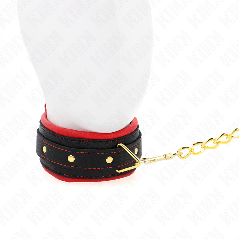 Kink Collar With Plain - Fabric Leash Adjustable 33-48 CM X