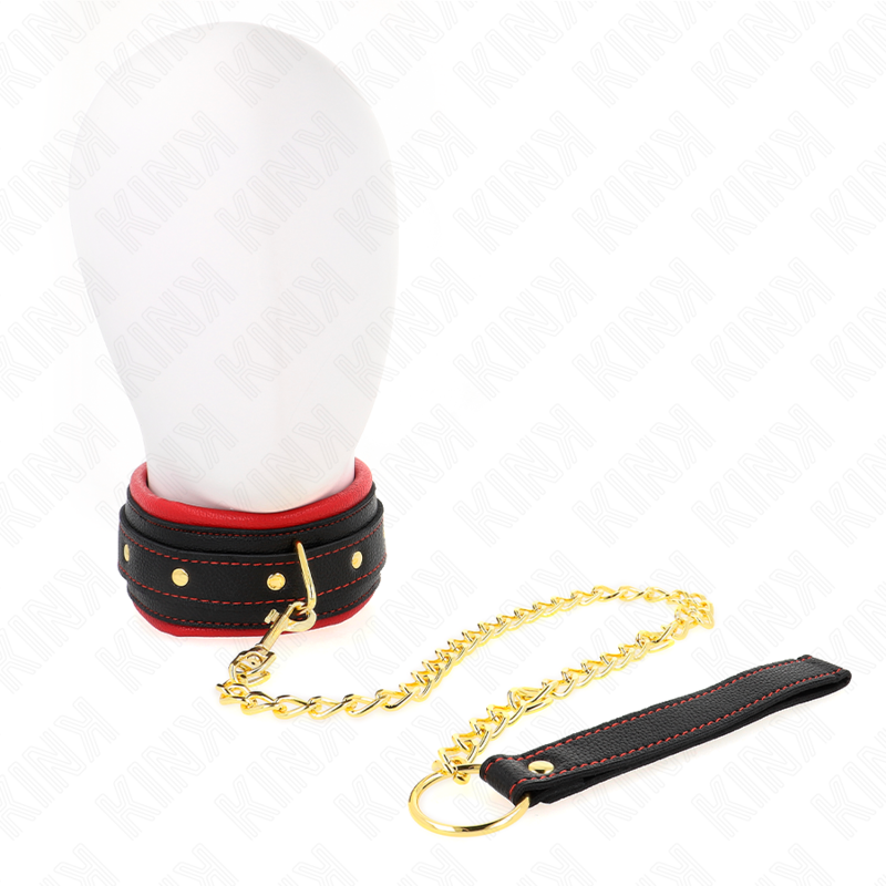 Kink Collar With Plain - Fabric Leash Adjustable 33-48 CM X