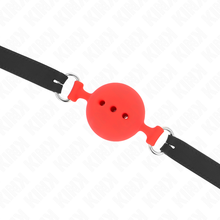 Kink Full Silicone Gag - 55 X 2 CM With 5 CM Ball Size L Red